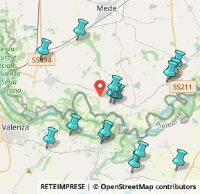 Mappa Via Casc. San Michele, 27030 Suardi PV, Italia (4.51733)