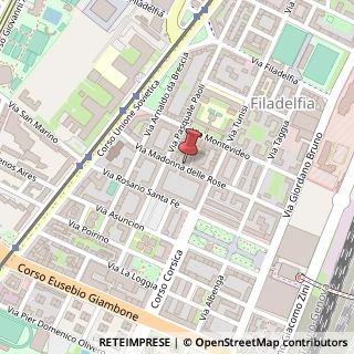 Mappa Via Madonna Delle Rose, 29/a, 10100 Torino, Torino (Piemonte)