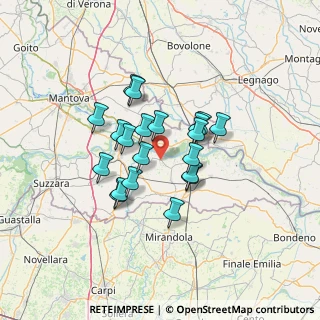 Mappa Via Guido Rossa, 46020 Quingentole MN, Italia (10.2905)