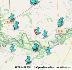 Mappa Via Guglielmo Marconi, 27030 Suardi PV, Italia (5.0905)