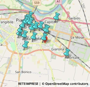 Mappa Via Giuseppe di Vittorio, 29122 Piacenza PC, Italia (1.7935)