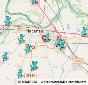 Mappa Via Radini - Tedeschi, 29122 Piacenza PC, Italia (5.47154)