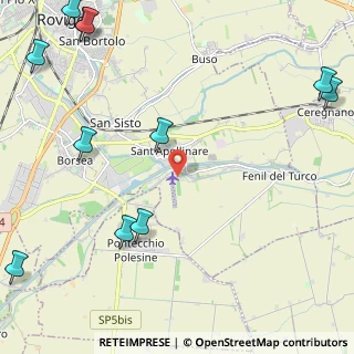 Mappa Via Cappello, 45010 Sant'Apollinare RO, Italia (3.36455)
