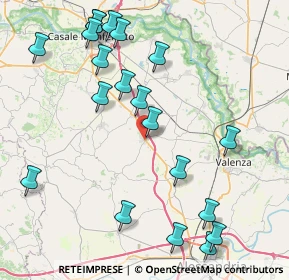 Mappa Via Roma, 15040 Mirabello Monferrato AL, Italia (9.709)