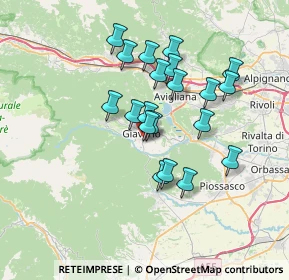 Mappa Via Villa, 10094 Giaveno TO, Italia (5.9715)