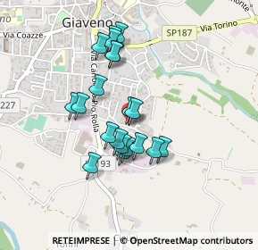 Mappa Via Villa, 10094 Giaveno TO, Italia (0.3655)