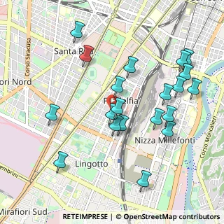 Mappa Via Madonna delle Rose, 10134 Torino TO, Italia (1.043)
