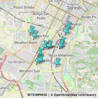 Mappa Via Madonna delle Rose, 10134 Torino TO, Italia (1.34692)