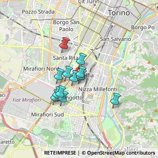 Mappa Via Madonna delle Rose, 10134 Torino TO, Italia (1.26083)