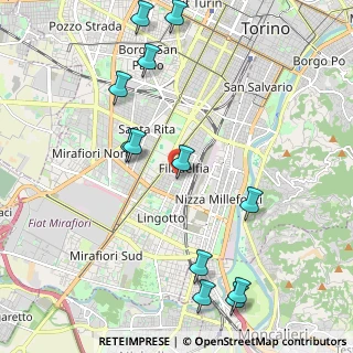 Mappa Via Madonna delle Rose, 10134 Torino TO, Italia (2.4875)