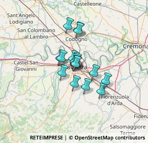 Mappa Via Amedeo Silva, 29122 Piacenza PC, Italia (8.03438)