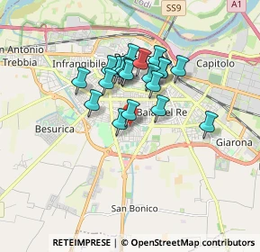 Mappa Via Amedeo Silva, 29122 Piacenza PC, Italia (1.3045)