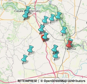 Mappa Piazza della Libertà, 15040 Mirabello Monferrato AL, Italia (6.80611)