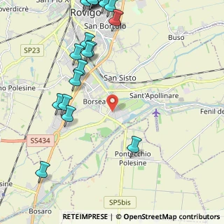 Mappa Via Marçinelle, 45033 Passo RO, Italia (2.961)