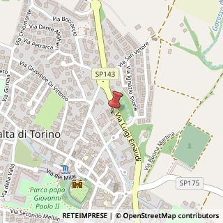 Mappa Via Luigi Einaudi, 80, 10040 Rivalta di Torino, Torino (Piemonte)