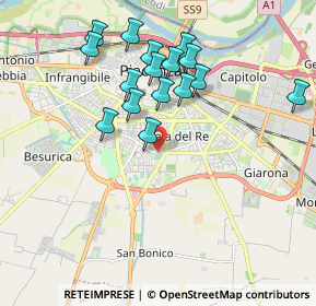 Mappa Corso Europa, 29122 Piacenza PC, Italia (1.83875)