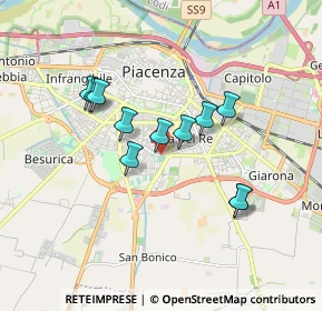 Mappa Corso Europa, 29122 Piacenza PC, Italia (1.46727)