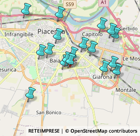 Mappa Via Chero, 29122 Piacenza PC, Italia (1.80389)