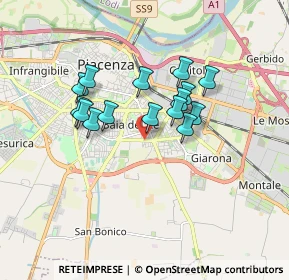 Mappa Via Chero, 29122 Piacenza PC, Italia (1.37133)