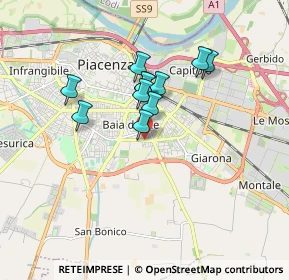 Mappa Via Chero, 29122 Piacenza PC, Italia (1.33091)