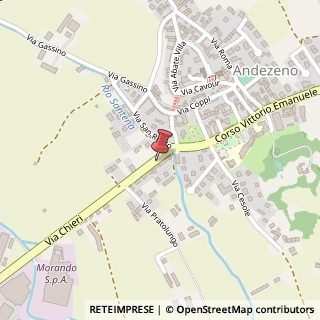 Mappa Via Chieri, 13, 10020 Andezeno, Torino (Piemonte)