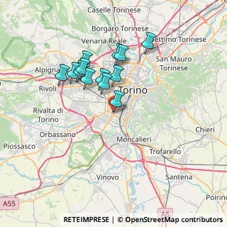 Mappa Corso Unione Sovietica 252 bis, 10134 Torino TO, Italia (6.22692)