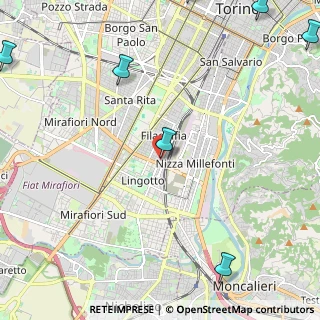 Mappa CAP, 10134 Torino TO, Italia (3.94909)