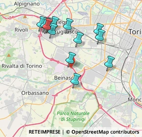 Mappa Via Grugliasco, 10092 Orbassano TO, Italia (3.79308)