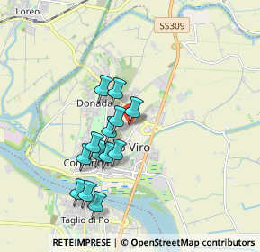 Mappa 45014 Porto Viro RO, Italia (1.58154)