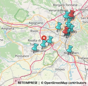 Mappa Prima strada Interporto Sito, 10043 Orbassano TO, Italia (7.93929)