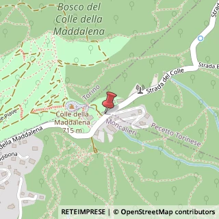 Mappa Strada esterna alla vetta del Colle della Maddalena, 176, 10024 Moncalieri, Torino (Piemonte)