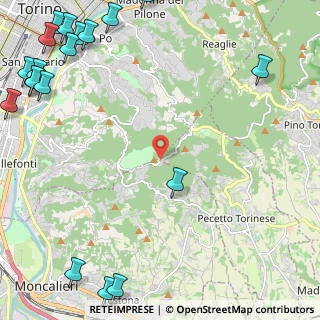 Mappa Strada esterna alla vetta del Colle della Maddalena, 10024 Moncalieri TO, Italia (3.825)