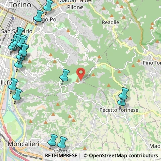 Mappa Strada esterna alla vetta del Colle della Maddalena, 10024 Moncalieri TO, Italia (3.5175)