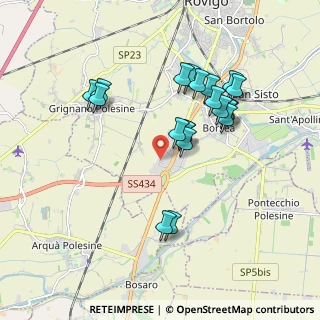 Mappa Via della Cooperazione, 45100 Rovigo RO, Italia (1.7285)