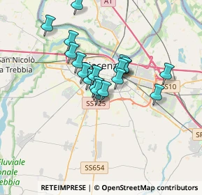 Mappa Via Giannantonio Perreau, 29122 Piacenza PC, Italia (2.4805)