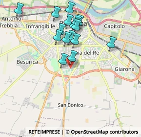Mappa Via Giannantonio Perreau, 29122 Piacenza PC, Italia (1.8575)
