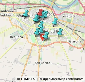 Mappa Via Giannantonio Perreau, 29122 Piacenza PC, Italia (1.44833)