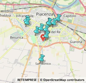 Mappa Via Giannantonio Perreau, 29122 Piacenza PC, Italia (1.37727)