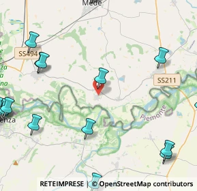 Mappa Via Nuova, 27030 Suardi PV, Italia (6.7055)