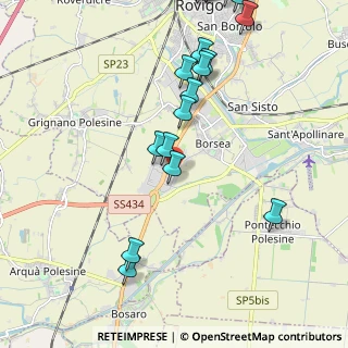 Mappa Via del Commercio, 45100 Borsea RO, Italia (2.778)