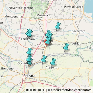 Mappa Via del Commercio, 45100 Borsea RO, Italia (11.96154)