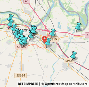 Mappa Via Martelli, 29122 Piacenza PC, Italia (4.1315)