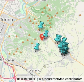 Mappa Via del Turco, 10025 Pino torinese TO, Italia (3.66529)