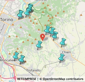 Mappa Via del Turco, 10025 Pino torinese TO, Italia (4.53267)