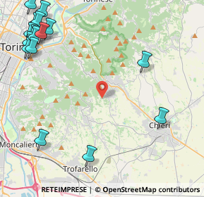 Mappa Via del Turco, 10025 Pino torinese TO, Italia (6.47188)