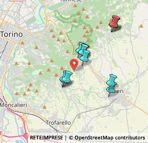 Mappa Via del Turco, 10025 Pino torinese TO, Italia (2.98308)