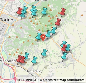 Mappa Via del Turco, 10025 Pino torinese TO, Italia (4.39)