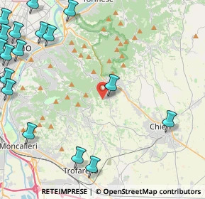Mappa Via del Turco, 10025 Pino torinese TO, Italia (7.138)