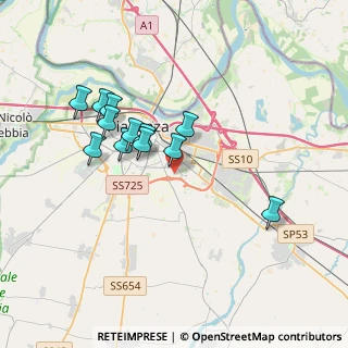 Mappa Via Vittime di Strà, 29122 Piacenza PC, Italia (3.2325)