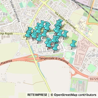Mappa Via Vittime di Strà, 29122 Piacenza PC, Italia (0.34667)